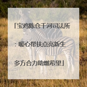 宝鸡陈仓千河司法所：暖心帮扶点亮新生 多方合力助燃希望