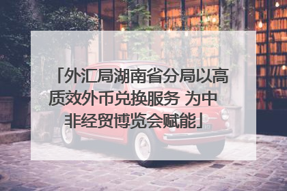 外汇局湖南省分局以高质效外币兑换服务 为中非经贸博览会赋能