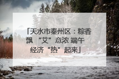 天水市秦州区：粽香飘 “艾”意浓 端午经济“热”起来