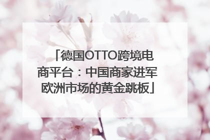 德国OTTO跨境电商平台：中国商家进军欧洲市场的黄金跳板