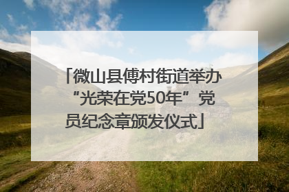 微山县傅村街道举办“光荣在党50年”党员纪念章颁发仪式