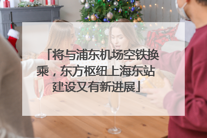 将与浦东机场空铁换乘，东方枢纽上海东站建设又有新进展
