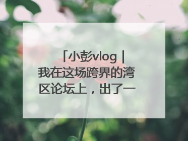 小彭vlog｜我在这场跨界的湾区论坛上，出了一道高考题……