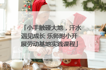 小手触碰大地，汗水遇见成长 乐师附小开展劳动基地实践课程