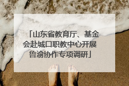 山东省教育厅、基金会赴城口职教中心开展鲁渝协作专项调研