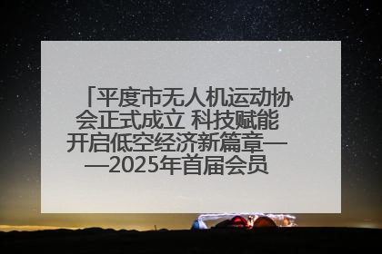 平度市无人机运动协会正式成立 科技赋能开启低空经济新篇章——2025年首届会员大会暨无人机应用发展论坛成功举办