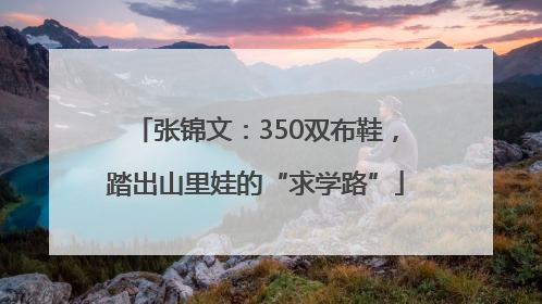 张锦文：350双布鞋，踏出山里娃的“求学路”
