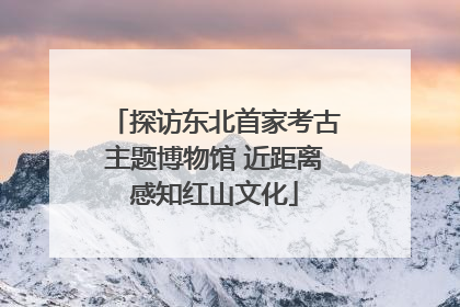 探访东北首家考古主题博物馆 近距离感知红山文化