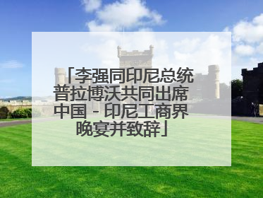 李强同印尼总统普拉博沃共同出席中国－印尼工商界晚宴并致辞