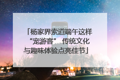 杨家界索道端午这样“宠游客” 传统文化与趣味体验点亮佳节