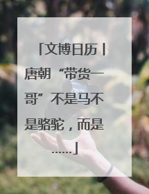 文博日历丨唐朝“带货一哥”不是马不是骆驼，而是……