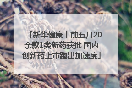 新华健康丨前五月20余款1类新药获批 国内创新药上市跑出加速度