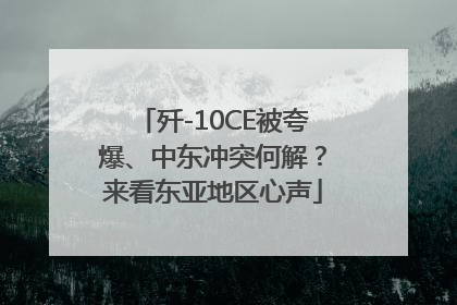 歼-10CE被夸爆、中东冲突何解？来看东亚地区心声