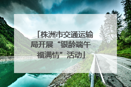 株洲市交通运输局开展“银龄端午福满情”活动
