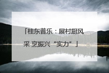桂东普乐：展村厨风采 烹振兴“实力”