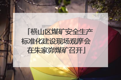 横山区煤矿安全生产标准化建设现场观摩会在朱家峁煤矿召开