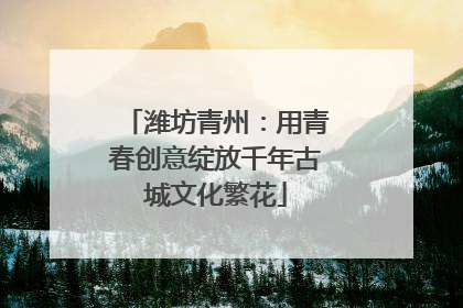 潍坊青州：用青春创意绽放千年古城文化繁花