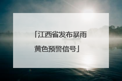 江西省发布暴雨黄色预警信号