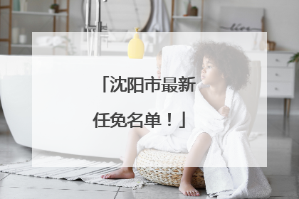 沈阳市最新任免名单！