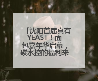 沈阳首届真有YEAST！面包嘉年华启幕，碳水控的福利来啦！