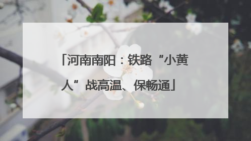河南南阳：铁路“小黄人”战高温、保畅通