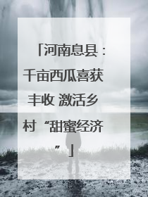 河南息县：千亩西瓜喜获丰收 激活乡村“甜蜜经济”