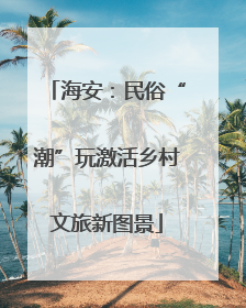 海安：民俗“潮”玩激活乡村文旅新图景
