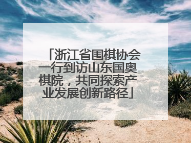 浙江省围棋协会一行到访山东国奥棋院，共同探索产业发展创新路径
