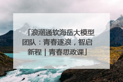 浪潮通软海岳大模型团队：青春逐浪，智启新程｜青春思政课