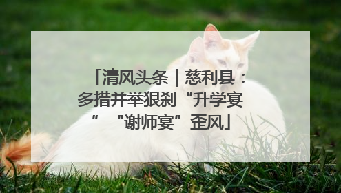 清风头条｜慈利县：多措并举狠刹“升学宴”“谢师宴”歪风