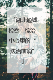 湖北通城检察：综治中心里的“法治前哨”