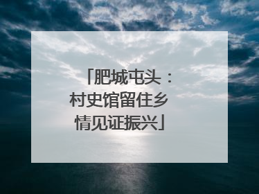 肥城屯头：村史馆留住乡情见证振兴