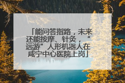 能问答指路，未来还能按摩、针灸，“远游”人形机器人在咸宁中心医院上岗