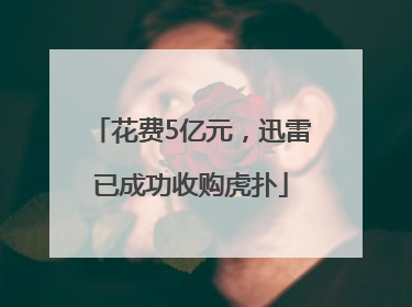 花费5亿元，迅雷已成功收购虎扑