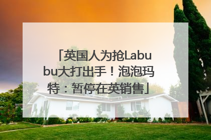 英国人为抢Labubu大打出手！泡泡玛特：暂停在英销售