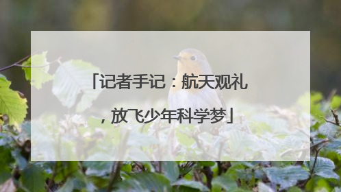 记者手记：航天观礼，放飞少年科学梦