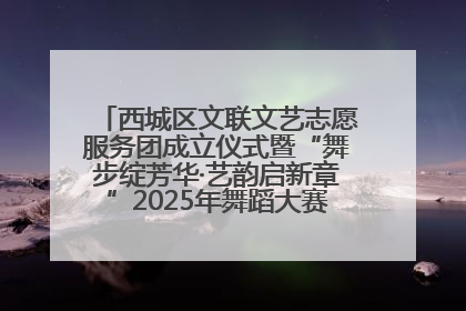 西城区文联文艺志愿服务团成立仪式暨“舞步绽芳华·艺韵启新章”2025年舞蹈大赛展演圆满举办