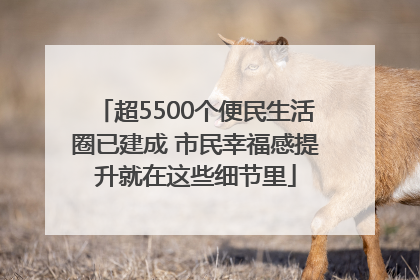 超5500个便民生活圈已建成 市民幸福感提升就在这些细节里