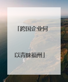 跨国企业何以青睐福州
