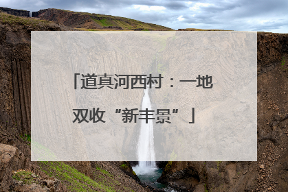 道真河西村：一地双收“新丰景”