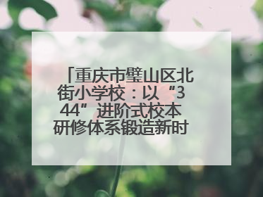 重庆市璧山区北街小学校：以“344”进阶式校本研修体系锻造新时代强师