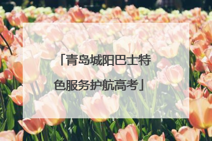 青岛城阳巴士特色服务护航高考