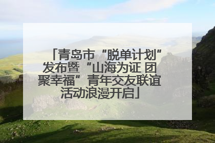 青岛市“脱单计划”发布暨“山海为证 团聚幸福”青年交友联谊活动浪漫开启