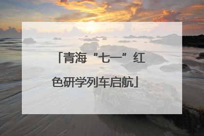 青海“七一”红色研学列车启航