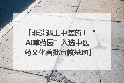 非遗遇上中医药！“AI草药园”入选中医药文化首批宣教基地