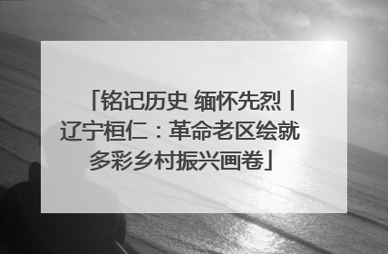 铭记历史 缅怀先烈丨辽宁桓仁：革命老区绘就多彩乡村振兴画卷