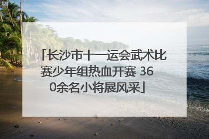 长沙市十一运会武术比赛少年组热血开赛 360余名小将展风采