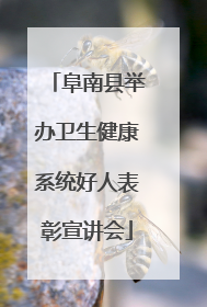 阜南县举办卫生健康系统好人表彰宣讲会
