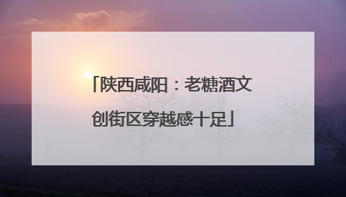陕西咸阳：老糖酒文创街区穿越感十足