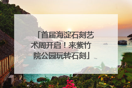 首届海淀石刻艺术周开启！来紫竹院公园玩转石刻